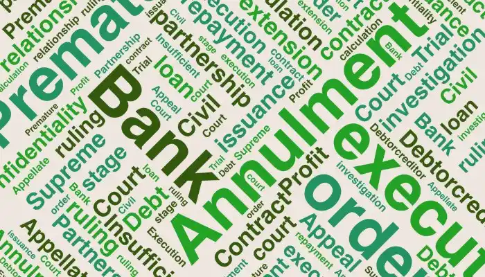 Annulment of a bank execution order due to its premature issuance