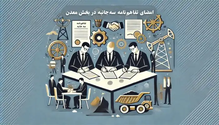 تفاهم‌نامه سه‌جانبه برای توسعه زیرساخت‌های حقوقی و اجرایی بخش معدن تنظیم و امضا شد